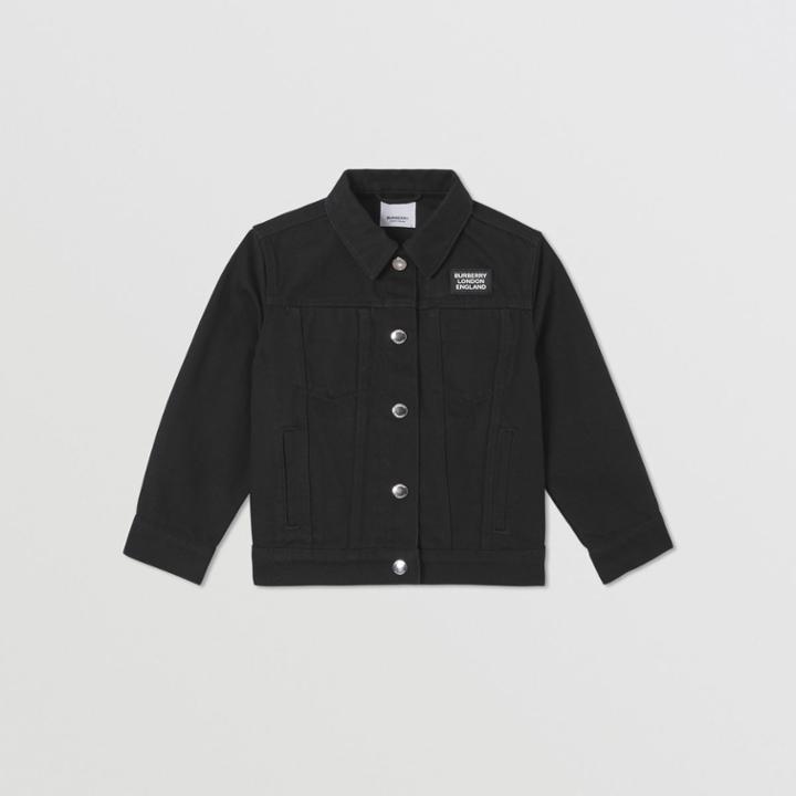 Burberry Burberry Childrens Logo Appliqu Japanese Denim Jacket, Size: 10y