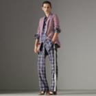 Burberry Burberry Check Cotton Tailored Jacket, Size: 10