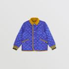 Burberry Burberry Childrens Corduroy Trim Lightweight Diamond Quilted Jacket, Size: 10y, Blue