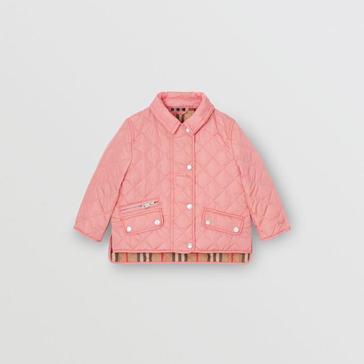 Burberry Burberry Childrens Lightweight Diamond Quilted Jacket, Size: 2y, Pink