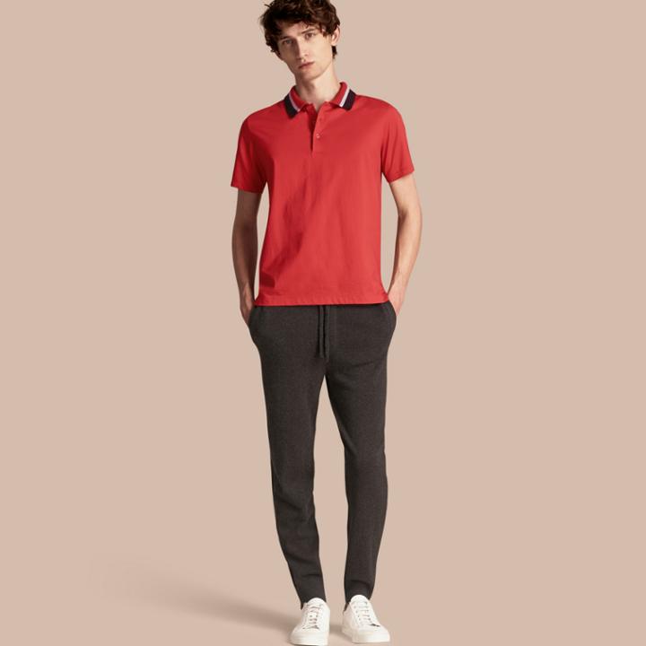 Burberry Burberry Knitted Cashmere Blend Drawstring Trousers, Grey