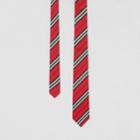 Burberry Burberry Classic Cut Striped Silk Jacquard Tie, Red