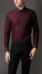Burberry Modern Fit Check Cotton Shirt