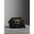 Burberry Burberry The Small Buckle Crossbody Bag In Leather, Black
