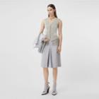 Burberry Burberry Crystal Embroidered Mohair Wool Cut-out Waistcoat, Size: 0, Grey