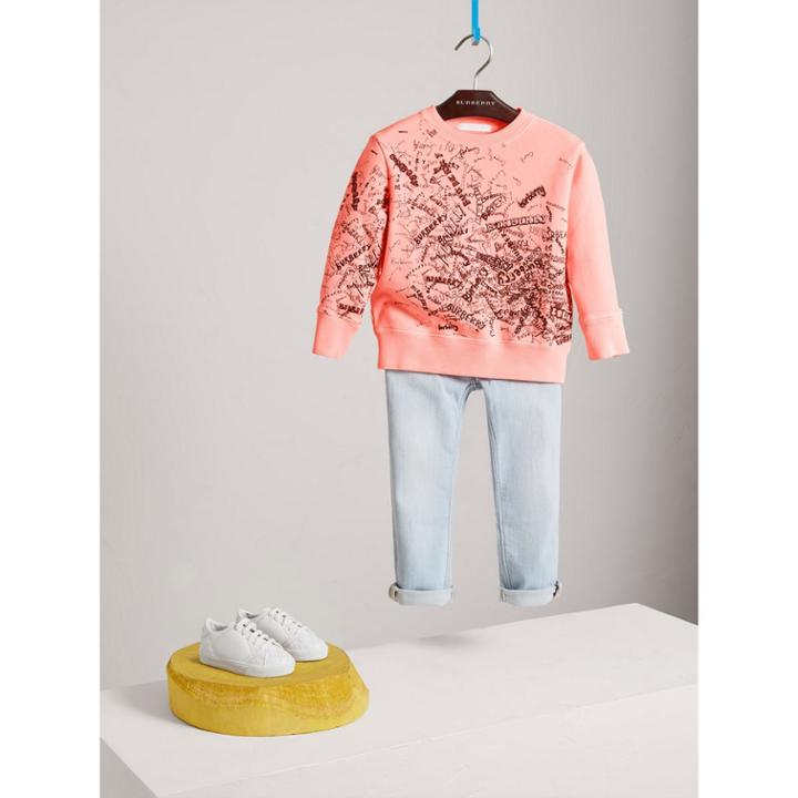 Burberry Burberry Doodle Print Cotton Sweatshirt, Size: 6y