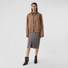 Burberry Burberry Check Wool Pencil Skirt, Size: 0, Brown