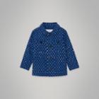 Burberry Burberry Childrens Spot Print Cotton Blend Jacket, Size: 12m, Blue