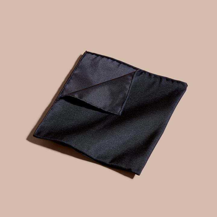 Burberry Burberry Silk Pocket Square, Black