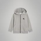 Burberry Burberry Childrens Cotton Jersey Hooded Top, Size: 14y, Grey