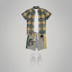 Burberry Burberry Sketch Print Cotton Drawcord Shorts, Size: 4y