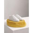 Burberry Burberry Check Detail Leather Trainers, Size: 28, White