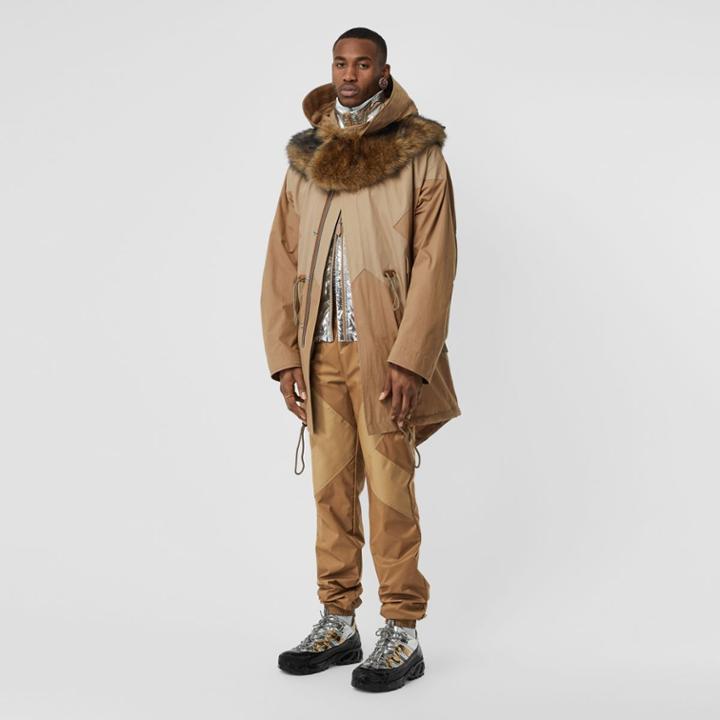 Burberry Burberry Two-tone Nylon Trackpants, Warm Walnut