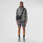 Burberry Burberry Reversible Check Cotton Blend Hooded Jacket, Size: M