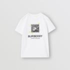 Burberry Burberry Childrens Vintage Photo Print Cotton T-shirt, Size: 3y, White