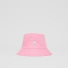 Burberry Burberry Swan Appliqu Cotton Twill Bucket Hat, Pink