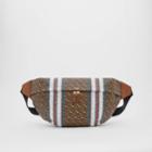 Burberry Burberry Extra Large Monogram Stripe E-canvas Bum Bag, Brown