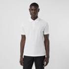 Burberry Burberry Monogram Motif Cotton Piqu Polo Shirt# , Size: Xl, White