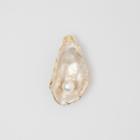 Burberry Burberry Resin Pearl Detail Gold-plated Oyster Brooch, Yellow