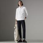 Burberry Burberry Check Cuff Cotton Oxford Shirt, Size: M, White