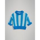Burberry Burberry Short-sleeve Striped Silk Sweater, Size: 14y
