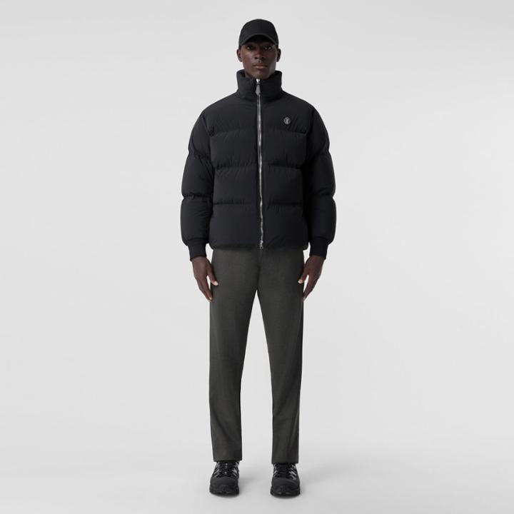 Burberry Burberry Monogram Motif Stretch Nylon Puffer Jacket, Size: Xs