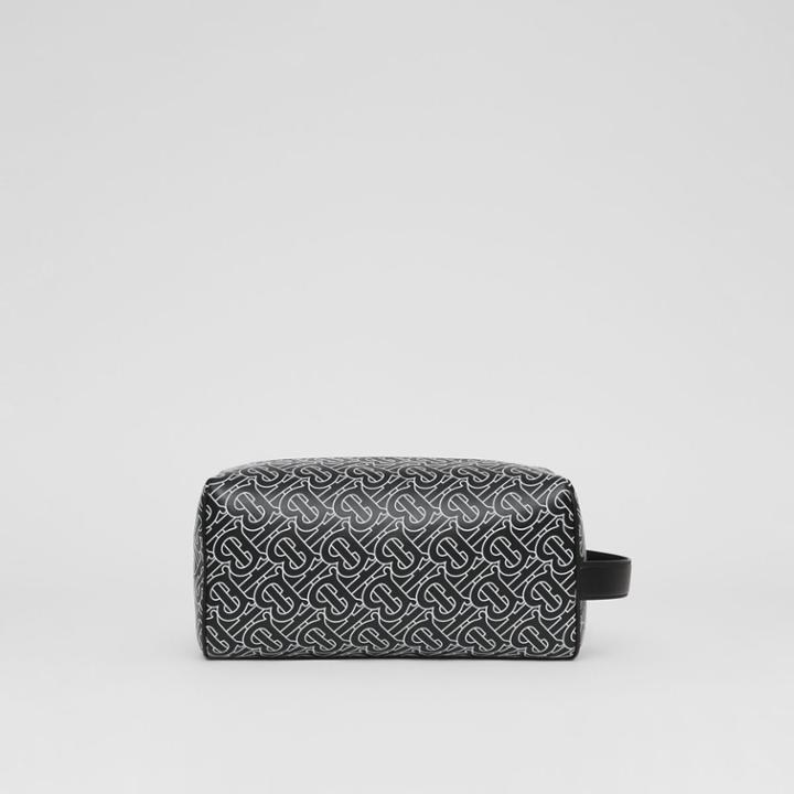 Burberry Burberry Monogram Print Leather Travel Pouch