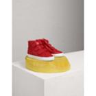 Burberry Burberry Quilted Leather High-top Trainers, Size: 34, Red