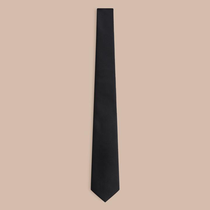 Burberry Burberry Modern Cut Silk Tie, Black