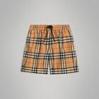 Burberry Burberry Childrens Vintage Check Swim Shorts, Size: 14y, Yellow