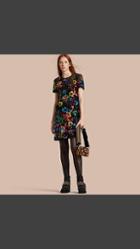 Burberry Guipure Lace Dress With Sequin Flowers