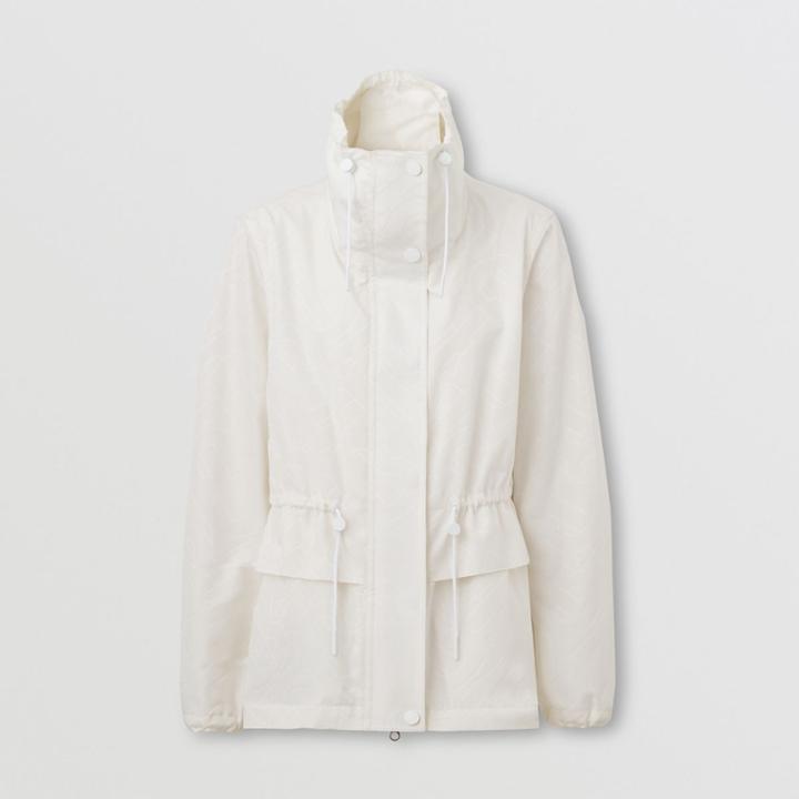 Burberry Burberry Monogram Motif Funnel Neck Jacket, Size: 04
