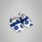 Burberry Burberry Spot Print Leather Shoes, Size: 19, Blue