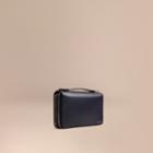 Burberry Burberry London Leather Travel Wallet, Blue