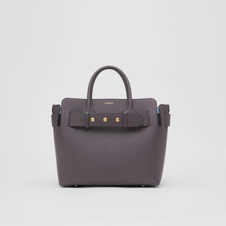 Burberry Burberry The Small Leather Triple Stud Belt Bag, Grey