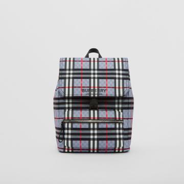 Burberry Burberry Childrens Logo Print Chequerboard Backpack