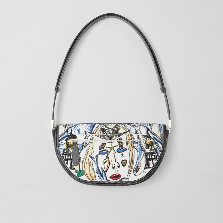 Burberry Burberry Small Embroidered Marine Sketch Olympia Bag