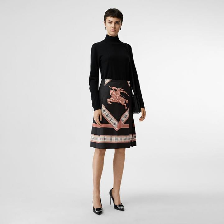 Burberry Burberry Archive Scarf Print Kilt, Size: 12