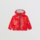 Burberry Burberry Childrens Logo Print Lightweight Hooded Jacket, Size: 12y, Red