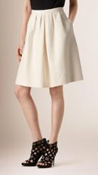 Burberry Diamond Jacquard Full Cotton Skirt