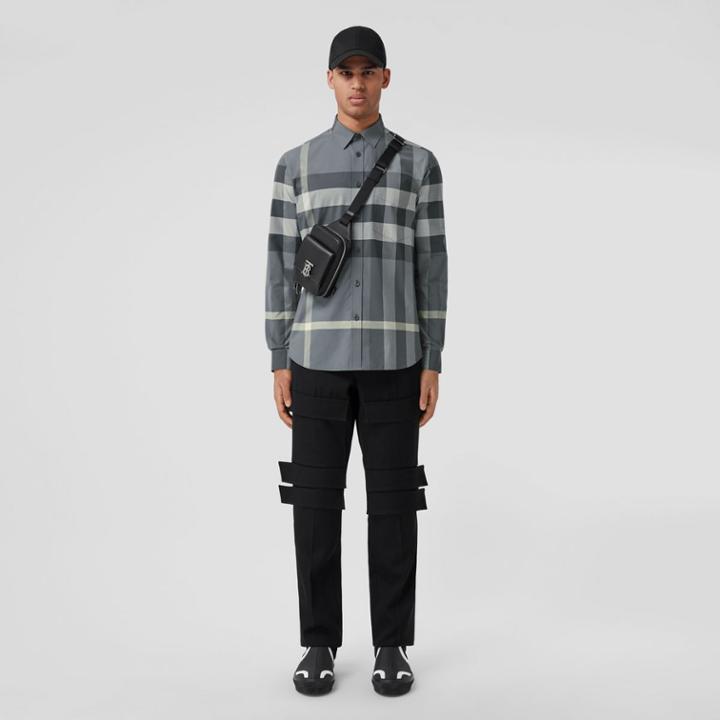 Burberry Burberry Check Stretch Cotton Poplin Shirt