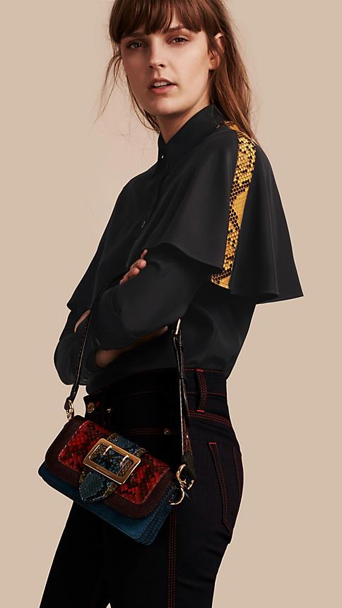 Burberry Cape Detail Silk Top
