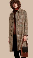 Burberry Single-breasted Wool Tweed Trench Coat