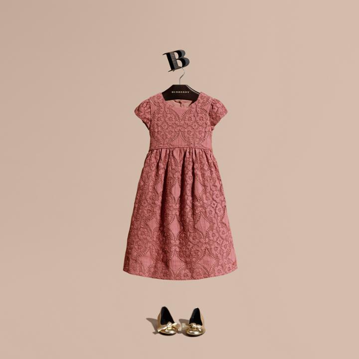 Burberry Burberry English Floral Lace Dress, Size: 10y, Purple