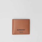 Burberry Burberry Horseferry Print Leather International Bifold Wallet, Brown