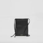 Burberry Burberry Small Lambskin Drawcord Pouch, Black