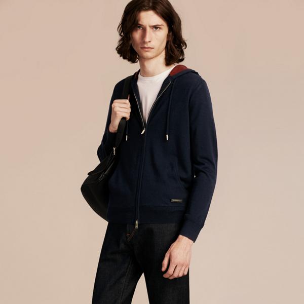 Burberry Two-tone Cashmere Hooded Top
