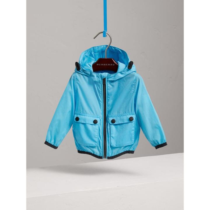 Burberry Burberry Showerproof Hooded Jacket, Size: 3y, Blue