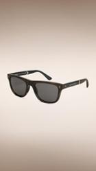 Burberry Folding Rectangular Frame Polarised Sunglasses