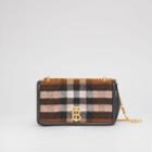 Burberry Burberry Small Quilted Check Cashmere Lola Bag
